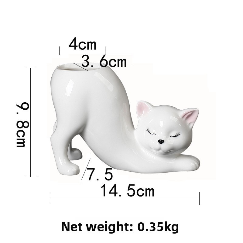 Gatto bianco incline al gioco