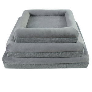 2024 새로운 디자인 XL 크기 하이 퀄리티 플러시 양털 3D 스타일 개 침대 깊은 수면 타원형 둥지 빨 이동식 고양이 개 컴포트 솔리드 - Product Image 1