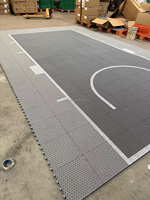 Sistema de Losetas Encajables Portátiles para Canchas de Baloncesto al Aire Libre, Material Plástico PP, Personalizables para Patios Traseros, 3x3, en Venta