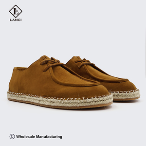 Fabricant de baskets LANCI OEM, style Old Money, chaussures décontractées, chaussures à logo personnalisé, chaussures en daim de qualité supérieure, chaussures en jute - Product Image 2