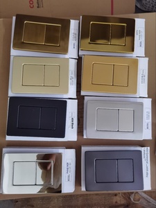 Nuevas Invenciones en Piezas de <span class=keywords><strong>Inodoro</strong></span>, Botón <span class=keywords><strong>Doble</strong></span> de Acero Inoxidable SS304, Placa de Descarga Dorada Cepillada, Panel de <span class=keywords><strong>Cisterna</strong></span> de <span class=keywords><strong>Inodoro</strong></span> Oculto - Product Image 1