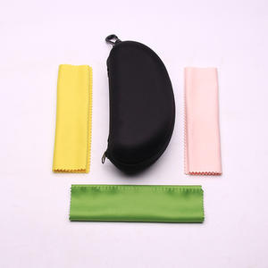 5034 กล่องใส่แว่นตาพร้อมชุดผ้าทำความสะอาดรูปทรงสี่เหลี่ยมทนแรงกดสำหรับการจัดเก็บและป้องกันแว่นตา - Product Image 3