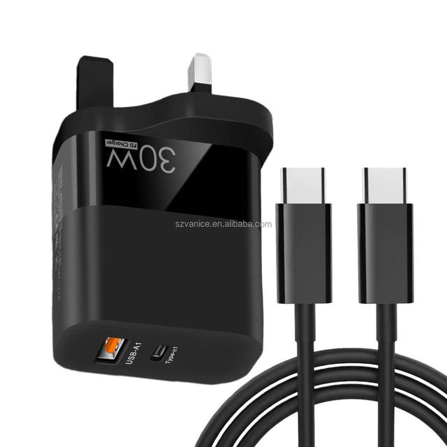EU US UK Plug 30W USB-C PD Wall Charger QC3.0 Quick Charge 30W USB Type c Fast Charger