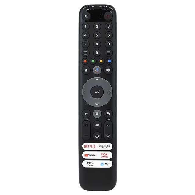 RC833 GUB1 433MHz Fixed Code RF Remote Control Fit for TCL LCD QLED Smart TV 65P745 55C745 43LC645 65C845