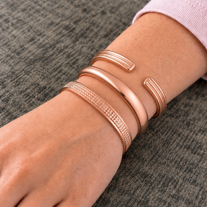 Pulseras Geométricas Unisex, Brazaletes Ajustables, Soporte para el Bienestar Diario, Grabado Láser Gratuito, Moda Clásica - Product Image 1