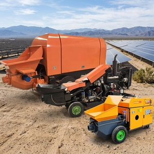 Pompe à béton électrique diesel sur <span class=keywords><strong>remorque</strong></span>, bétonnière avec pompe, machine à béton, pompes à béton télécommandées - Product Image 1