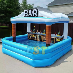 Tente gonflable extérieure adaptée aux besoins du client de barre de tiki de plage de barre gonflable de piscine <span class=keywords><strong>à</strong></span> <span class=keywords><strong>vendre</strong></span> - Product Image 1