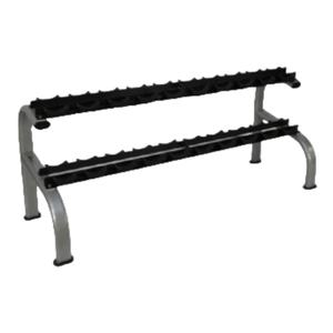 Estante de almacenamiento comercial grande de 10 pares de mancuernas de dos estantes de Mancuernas - Product Image 1