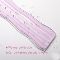 Tapis de souris et clavier personnalisé en silicone transparent, forme irrégulière, effet crème glacée, résistant à l'eau, repose-poignet gaming pour la maison et le bureau