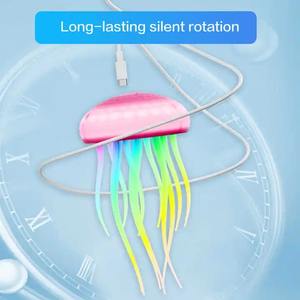 Lámpara de Mesa Decorativa LED Recargable con Simulación de Medusa, Serie Océano 2024, Luz Nocturna para el Hogar y Restaurantes - Product Image 3