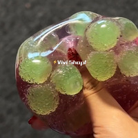 Mainan Remas Anggur Hijau Bestseller Buatan Tangan, Kreatif, Karet TPR, Pereda Stres, Squishy Bentuk Pangsit