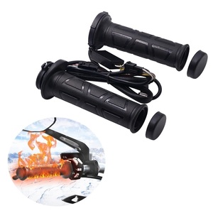 Poignées chauffantes électriques moulées <span class=keywords><strong>pour</strong></span> moto, <span class=keywords><strong>scooter</strong></span>, cyclomoteur, guidon 22 mm, réglables, <span class=keywords><strong>pour</strong></span> motocross - Product Image 1