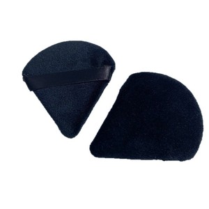 Houppette de maquillage triangulaire en velours de coton sans latex, ultra douce, grande et mini, avec logo personnalisé - Product Image 6