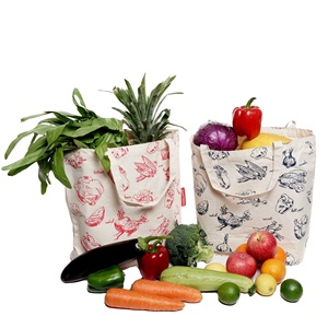 Sac fourre-tout en toile de coton pliable, écologique, réutilisable, de haute qualité, en gros, à prix abordable - Product Image 2