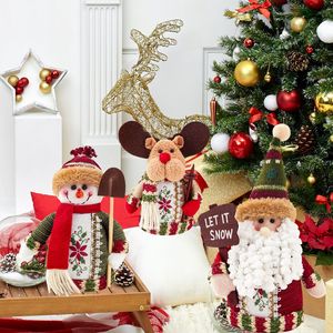 Adorable Muñeco Navideño de Santa Claus, Muñeco de Nieve y Reno con Piernas Largas, Adorno Navideño para Decoración del Hogar, Adorno de Mesa - Product Image 6