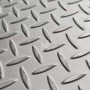 3mm a scacchi lamiera di acciaio inossidabile taglio personalizzato ASTM 200 serie per la decorazione della costruzione piegatura della saldatura - Product Image 1