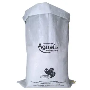 하이 퀄리티 25kg 설탕 가루 쌀 콩 플라스틱 포장 폴리 프로필렌 짠 가방 사용자 정의 인쇄 카메룬 콩고 수출