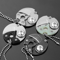 Couteau à monnaie pliable miniature EDC pour l'extérieur, couteau capsule, porte-clés, outil de survie portable, coupeur en vrac, porte-clés personnalisé avec logo, clip