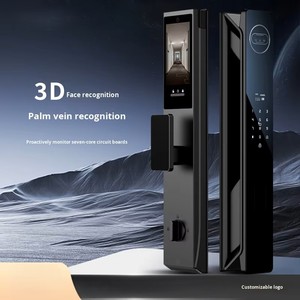 Nhà thông minh Hợp kim nhôm cửa gỗ Khóa Nhận dạng khuôn mặt lòng bàn tay vân tay mật khẩu tuya App mở khóa từ xa <span class=keywords><strong>Wifi</strong></span> đám mây dữ liệu - Product Image 6