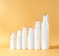 Bouteilles de lotion à pompe vides avec logo imprimé personnalisé, plusieurs tailles, en PP, pour emballages cosmétiques de shampoing et de soins de la peau avec pompe sans air
