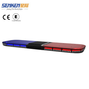 Barra de Luces LED Super Delgada SENKEN, Venta de Fábrica, Barra de Luces LED Roja para Ambulancia, Barra de Luces LED de Advertencia de Perfil Bajo con Altavoz de Sirena - Product Image 3