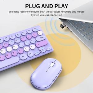 <span class=keywords><strong>Clavier</strong></span> et <span class=keywords><strong>souris</strong></span> <span class=keywords><strong>gamer</strong></span> sans fil Slim 61 touches, combo <span class=keywords><strong>clavier</strong></span> mécanique rétroéclairé RGB pour ordinateur PC portable - Product Image 2