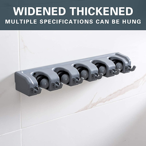 Porta scopa e scopa in plastica per montaggio a parete per accessori <span class=keywords><strong>da</strong></span> cucina ordinati - Product Image 4