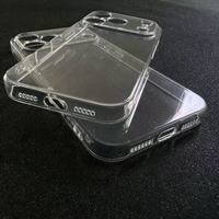 Coque de téléphone portable en TPU transparent anti-chute 2,0 mm, vente en gros d'usine, pour iPhone 16 Pro Max / 15 / 17 / 17 Pro Max