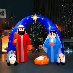<span class=keywords><strong>Château</strong></span> gonflable de Noël en gros pour les fêtes, décoration de Noël, décoration de Noël pour la cour, la pelouse, la nuit de Noël, gonflable de Noël - Product Image 6