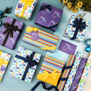 High Quality Wholesale 80g Birthday ArtPaper Tissue 43*300cm Gift Luxury Custom Packaging Wrapping <b>Paper</b> Roll - Product Image 1