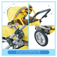 Dollri — poussette magique avec poignée ajustable, jouet combo, poussette de bébé avec berceau amovible et sacoche de siège ajustable, nouveau Design 2022