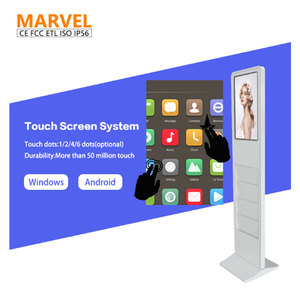 MWE Magazine Kiosco <span class=keywords><strong>de</strong></span> pie Lcd Android Pantalla táctil Publicidad Quiosco en bibliotecas - Product Image 3