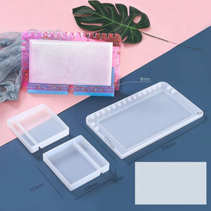 Kendin Yap Yapışkanlı Kalıp Kolye Saklama Askısı Çift Katmanlı Yaprak Şeklinde Takı Asma Duvara Monte Sergi Rafı Saklama Rafı - Product Image 5