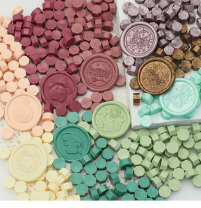 Pastilles de cire à cacheter octogonales colorées 500g 147 couleurs, assortiment en vrac de couleurs nacrées, vente en gros pour cadeaux - Product Image 6