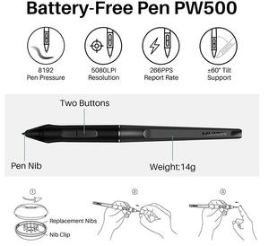 Creativo <span class=keywords><strong>Huion</strong></span> Inspiroy Dial Q620M tableta gráfica inalámbrica arte digital <span class=keywords><strong>tablet</strong></span> - Product Image 3