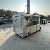 Remorque de Distribution Électrique pour Snacks à Vendre, Camion Fast Food, Chariot Mobile Hot Dog pour Café, Bière, Cave, Fibre de Verre pour Crème Glacée
