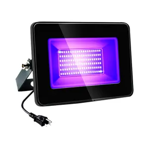 Đèn Pha UV 100W 200W IP66 LED Hoàn Hảo Cho Đèn Neon Phát Sáng Màu Đen Đèn Chiếu Sáng Sân Khấu Tiệc Câu Cá Hồ Cá DJ Sàn Nhảy Câu Lạc Bộ