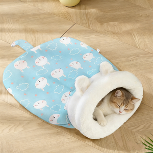 Cama para Mascotas de Felpa Suave de Doble Capa, Nido Cálido para Todas las Estaciones para Perros Pequeños y Gatos - Product Image 3
