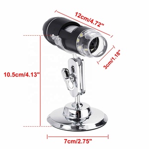 Microscopio Digitale Portatile USB Type-C 3 in 1 con Ingrandimento <span class=keywords><strong>500X</strong></span> 1000X 1600X, 8 LED, Endoscopio USB, Zoom e Supporto per Fotocamera - Product Image 4