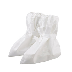 Kangkejian disposable cleanroom protective <b>boot</b> <b>covers</b>, SF coated dustproof and non-slip shoe <b>covers</b>, for cleanroom protection. - Product Image 2
