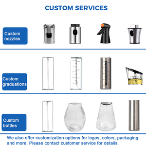 Stainless Steel 100ml Glass <b>Vinegar</b> and Pulverizador Spray Olive Oil Sprayer <b>Bottle</b> Oil Dispenser for Kitchen Cooking XWX Olive - Product Image 5