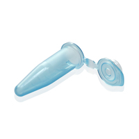 Tube de microcentrifugation en plastique de laboratoire à prix abordable, 1,5 ml, avec couvercle connecté