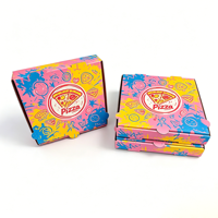 SP4571 Scatola per Pizza da Asporto in Cartone Ondulato Ecologico e Riciclabile, Grado Alimentare, con Logo Personalizzato Stampato, Direttamente dalla Fabbrica