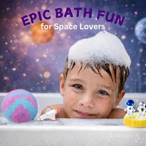 Colección de Juguetes de Astronautas, Set de Regalo de Bombas de Baño Efervescentes, Hipoalergénicas, de Larga Duración, Orgánicas, Nutritivas para la Piel - Product Image 3
