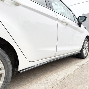 Amp-Z Side Skirt Diffuser Carbon Fiber Texture Matte Finish For Ford Fiesta Mk7 2008-2017 Small Surround Body Kit - Product Image 3