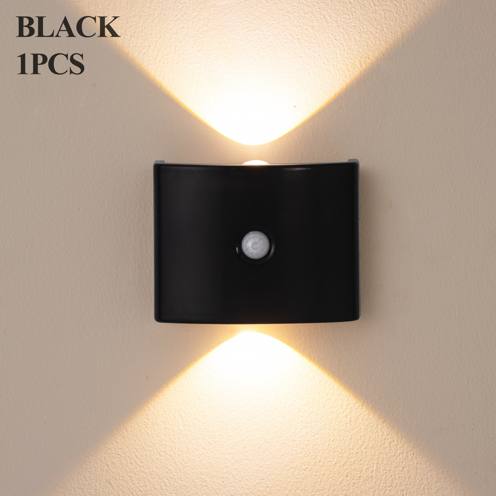 Marco negro de tres luces.