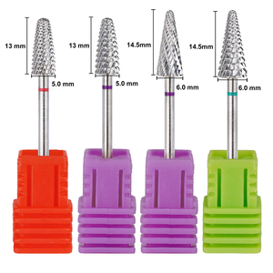 Bán buôn nhiều loại mũi khoan móng, đầu mài xoay, dụng cụ làm móng điện dùng cho làm móng tay và chân, mũi khoan cacbua tungsten - Product Image 2