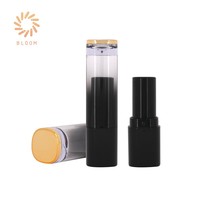 Envase Cosmético de Plástico en Forma de Bala con Serigrafía y Tapa de Rosca para Lápiz Labial, Tubo de 5 ml para Cuidado de la Piel