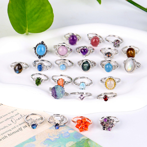 Wholesale Natural <b>Crystal</b> <b>Raw</b> Ring Healing Stone Jewelry Ring - Product Image 2