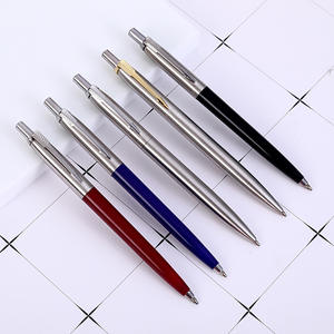 Nouveaux stylos à bille métalliques fins torsadés, personnalisables avec logo et couleurs, encre noire/bleue, pointe 1,0 mm, idéaux pour cadeaux d'hôtel et de mariage - Product Image 3